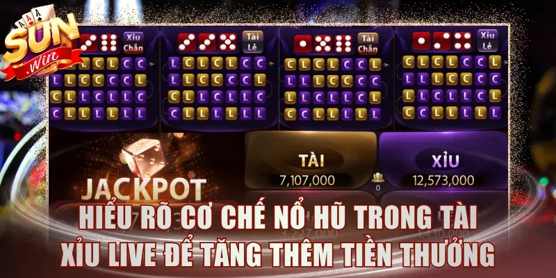 Hiểu rõ cơ chế nổ hũ trong Tài Xỉu Live để tăng thêm tiền thưởng