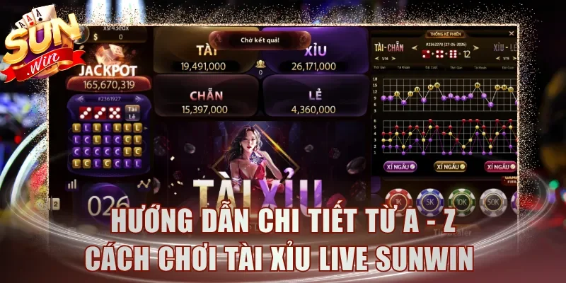 Hướng dẫn chi tiết từ A - Z cách chơi Tài Xỉu Live Sunwin