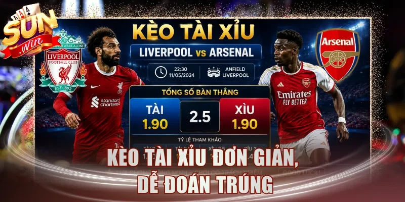 Kèo Tài Xỉu đơn giản, dễ đoán trúng
