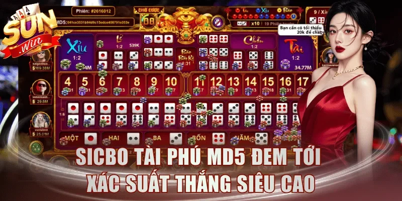 Sicbo Tài Phú MD5 đem tới xác suất thắng siêu cao