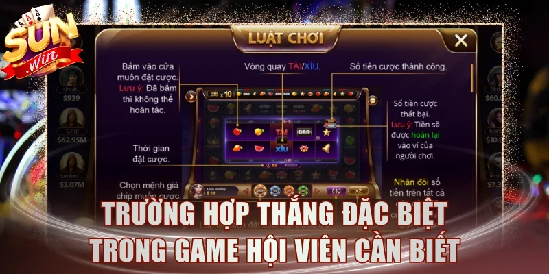 Trường hợp thắng đặc biệt trong game hội viên cần biết